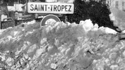 Winter 1956, Schnee in Saint Tropez