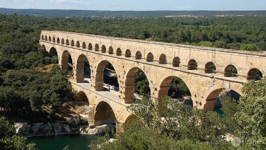 Pont du Gard, zu: "Via Domitia", by: Jörgen Kipp (Castel Franc/ Provence)