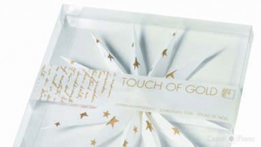 Verpackung zu Weihnachtsstern "Touch of Gold", Fa. Räder, Bochum