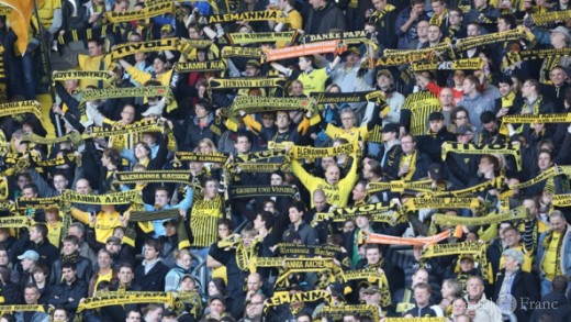 Zuschauertribüne bei der Alemannia Aachen