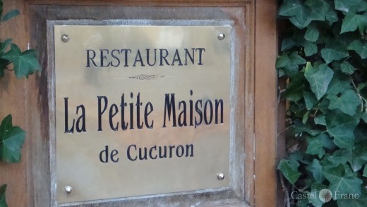 Restaurant "La petite Maison" in Cucuron, Eric Sapet