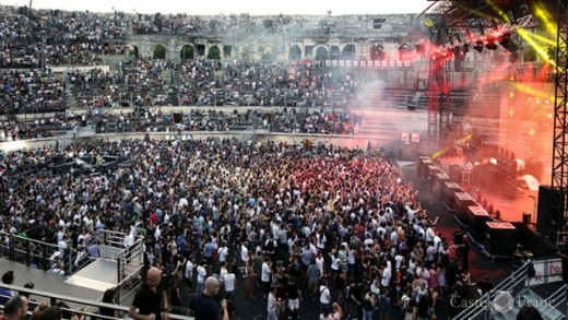 Arena von Nîmes beim "Festival de Nîmes"