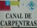 Hinweisschild zum Canal de Carpentras, Vaucluse